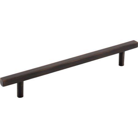 JEFFREY ALEXANDER 160 mm Center-to-Center Brushed Oil Rubbed Bronze Square Dominique Cabinet Bar Pull 845-160DBAC